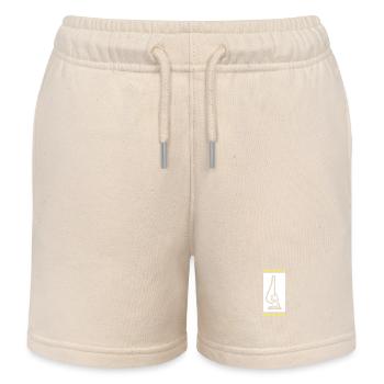 Nettoyage du symbole de l’aspirateur - Short de jogging enfant bio Stanley/Stella - écru doux - Devant