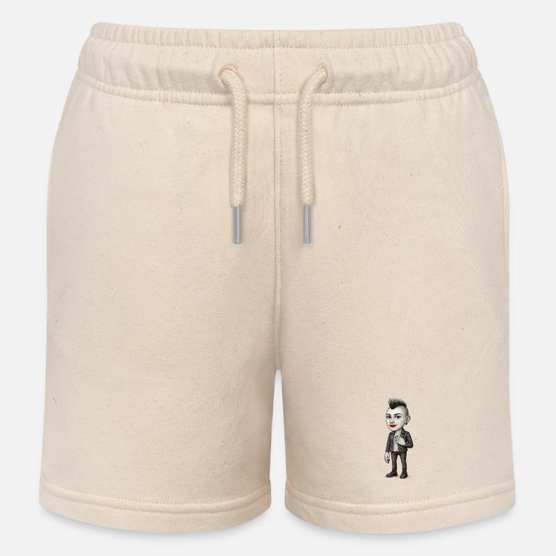 Mohawk Punker - Kinder Organic Joggingshorts Mini Bolter von Stanley/Stella - Natur