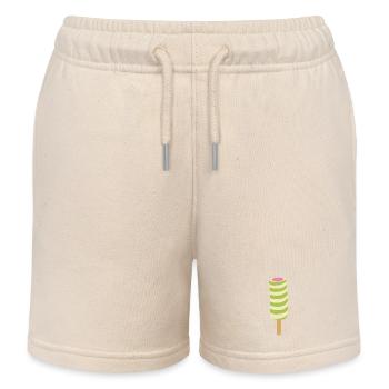 Glace spiralée - Short de jogging enfant bio Stanley/Stella - écru doux - Devant