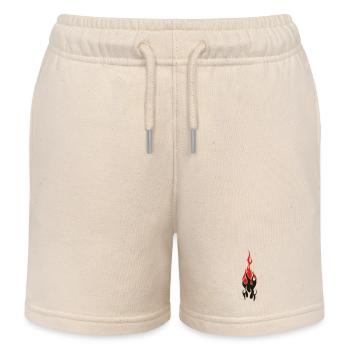 flammen - Kinder Organic Joggingshorts Mini Bolter von Stanley/Stella - Natur - Vorne