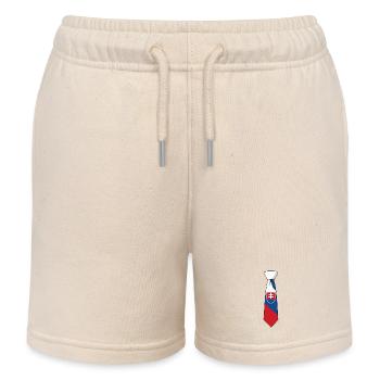 Cravate Slovaquie – Conception du drapeau - Short de jogging enfant bio Stanley/Stella - écru doux - Devant