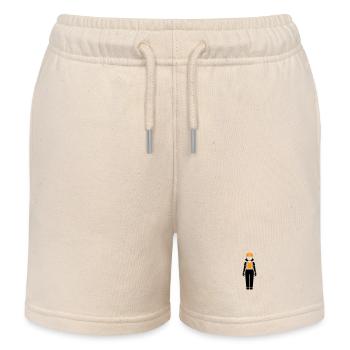Bauarbeiter Frau - Kinder Organic Joggingshorts Mini Bolter von Stanley/Stella - Natur - Vorne