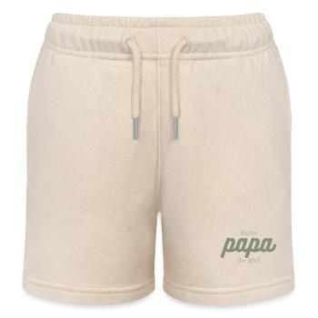 Bester Papa der Welt - Kinder Organic Joggingshorts Mini Bolter von Stanley/Stella - Natur - Vorne