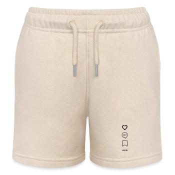 Avi Collection – Icônes sociales - Short de jogging enfant bio Stanley/Stella - écru doux - Devant