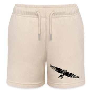Greifvogel auf breiten Schwingen - Kinder Organic Joggingshorts Mini Bolter von Stanley/Stella - Natur - Vorne