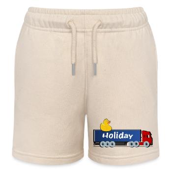 Truck Holiday - Short de jogging enfant bio Stanley/Stella - écru doux - Devant