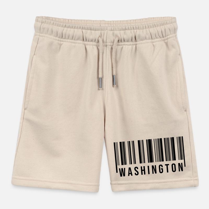 Washington Strichcode Kinder Organic Joggingshorts Mini Bolter von Stanley/Stella
