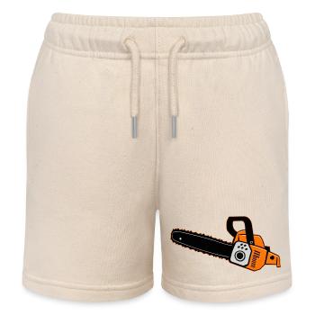 Tronçonneuse ORANGE - Short de jogging enfant bio Stanley/Stella - écru doux - Devant