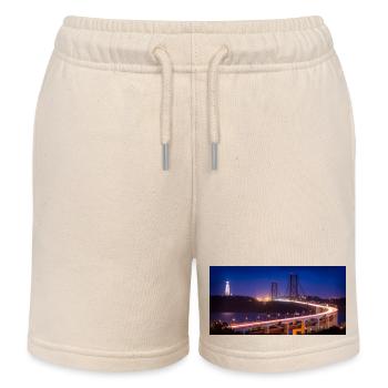 25. April Brücke Christus-König-Statue - Kinder Organic Joggingshorts Mini Bolter von Stanley/Stella - Natur - Vorne