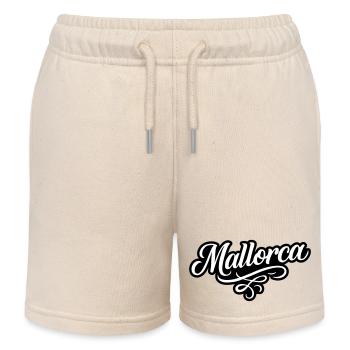 Mallorca lettering - Kids Organic Sweat Shorts by Stanley/Stella - soft Ecru - Front