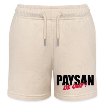 Paysan de ouf ! - Short de jogging enfant bio Stanley/Stella - écru doux - Devant