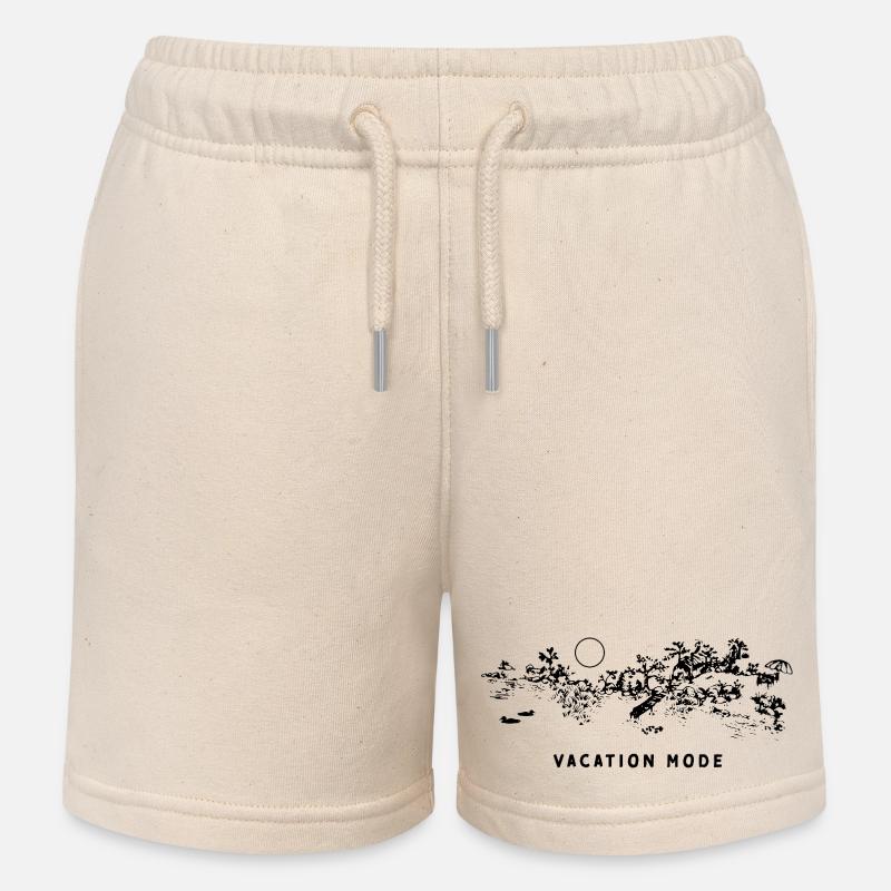MODE VACANCES - Short de jogging enfant bio Stanley/Stella - écru doux