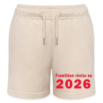 Les futurs votes maintenant en 2026 - Short de jogging enfant bio Stanley/Stella - écru doux - Devant
