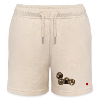 Petanque ball game - Kids Organic Sweat Shorts by Stanley/Stella - soft Ecru - Front