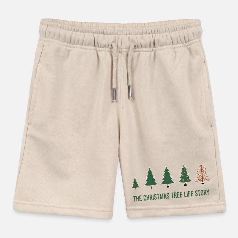 Weihnachtsbaum Evolution – Lustiges Xmas Design Kinder Organic Joggingshorts Mini Bolter von Stanley/Stella