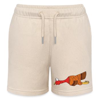 Lustiges Thanksgiving-Truthahn-Matrosenhut-Nautisches Geschenk - Kinder Organic Joggingshorts Mini Bolter von Stanley/Stella - Natur - Vorne