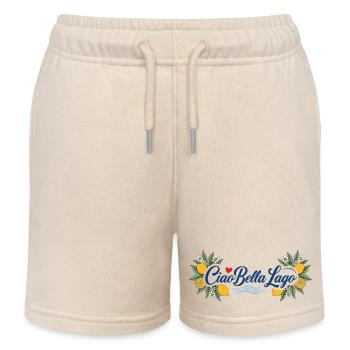 Ciao Bella Lago Zitronen - Kinder Organic Joggingshorts Mini Bolter von Stanley/Stella - Natur - Vorne