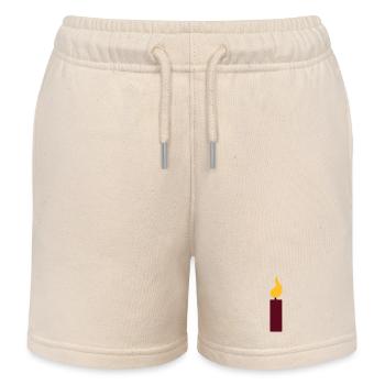 1er anniversaire - bougie - Short de jogging enfant bio Stanley/Stella - écru doux - Devant