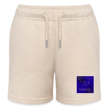 Constellation queer - Short de jogging enfant bio Stanley/Stella - écru doux - Devant