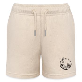 Navire-phare - Short de jogging enfant bio Stanley/Stella - écru doux - Devant