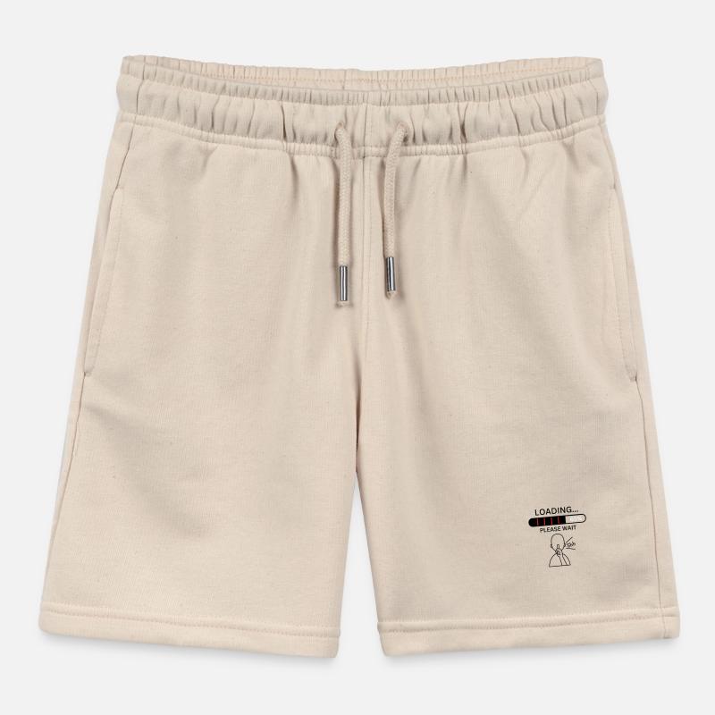 Loading Please Wait Kids Organic Sweat Shorts by Stanley/Stella