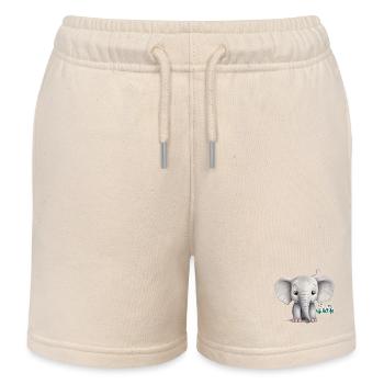 Save the wildlife !! - Kinder Organic Joggingshorts Mini Bolter von Stanley/Stella - Natur - Vorne