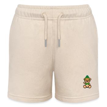 Pixel Bear Inca - Short de jogging enfant bio Stanley/Stella - écru doux - Devant