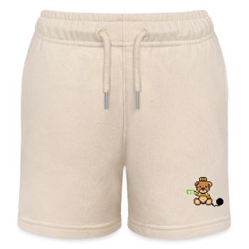 Pixel Bear Prisoner - Short de jogging enfant bio Stanley/Stella - écru doux - Devant