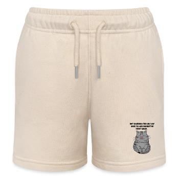 Für alle Katzenfreunde - Kinder Organic Joggingshorts Mini Bolter von Stanley/Stella - Natur - Vorne