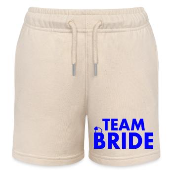 Team bride - Kinder Organic Joggingshorts Mini Bolter von Stanley/Stella - Natur - Vorne