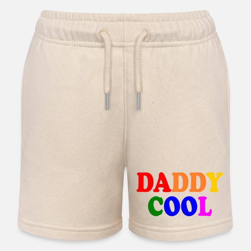 Daddy cool - Short de jogging enfant bio Stanley/Stella - écru doux