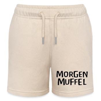 Morgenmuffel - Kinder Organic Joggingshorts Mini Bolter von Stanley/Stella - Natur - Vorne
