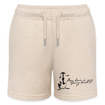 Dog hair is my fairy dust - Spruch mit Hund - Kids Organic Sweat Shorts by Stanley/Stella - soft Ecru - Front