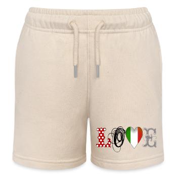 amour italia - Short de jogging enfant bio Stanley/Stella - écru doux - Devant