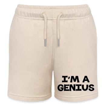 I'm a Genius - Kinder Organic Joggingshorts Mini Bolter von Stanley/Stella - Natur - Vorne