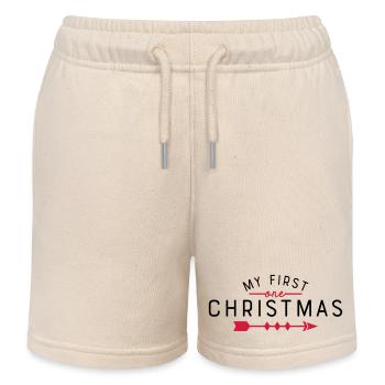 mon premier Noël - Short de jogging enfant bio Stanley/Stella - écru doux - Devant