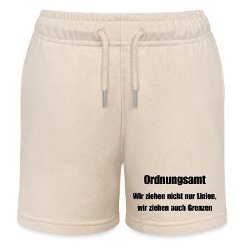 Ordnungsamt Grenzenzieher - Kinder Organic Joggingshorts Mini Bolter von Stanley/Stella - Natur - Vorne
