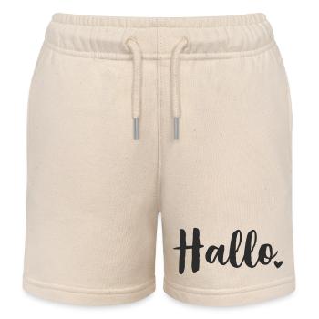 Hallo Herz - Kinder Organic Joggingshorts Mini Bolter von Stanley/Stella - Natur - Vorne