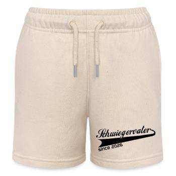 Schwiegervater 2026, bester Schwiegervati ever - Kinder Organic Joggingshorts Mini Bolter von Stanley/Stella - Natur - Vorne