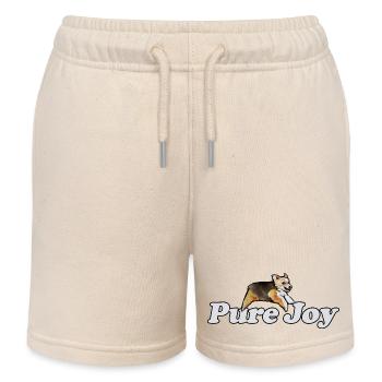 Pure Joy Corgi Lauf - Kinder Organic Joggingshorts Mini Bolter von Stanley/Stella - Natur - Vorne