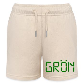 Grün – LCD - Kinder Organic Joggingshorts Mini Bolter von Stanley/Stella - Natur - Vorne