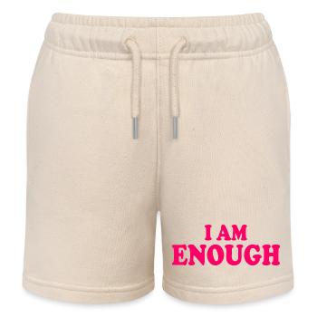 I am enough - Kids Organic Sweat Shorts by Stanley/Stella - soft Ecru - Front