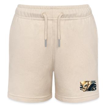 Klassischer Packard im Regen - Kinder Organic Joggingshorts Mini Bolter von Stanley/Stella - Natur - Vorne