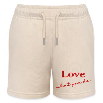 ZITAT, ZITATE, NACHRICHT, NACHRICHT, HUMOR - Kinder Organic Joggingshorts Mini Bolter von Stanley/Stella - Natur - Vorne
