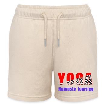 Voyage de yoga du Namaste - Short de jogging enfant bio Stanley/Stella - écru doux - Devant