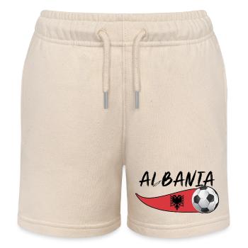 Albaner Albanisch Albanien - Kinder Organic Joggingshorts Mini Bolter von Stanley/Stella - Natur - Vorne