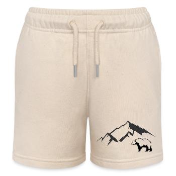 Monts Bear - Short de jogging enfant bio Stanley/Stella - écru doux - Devant