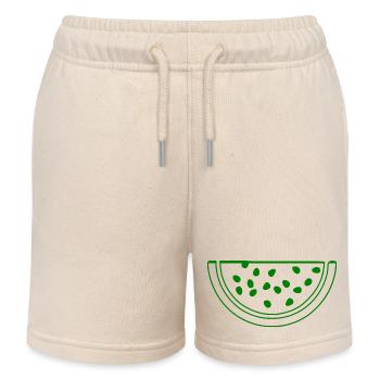 Watermelon - Kids Organic Sweat Shorts by Stanley/Stella - soft Ecru - Front