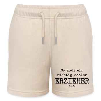 So sieht ein richtig cooler Erzieher aus. - Kinder Organic Joggingshorts Mini Bolter von Stanley/Stella - Natur - Vorne