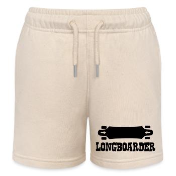Longboard,Longboarder,Skateboard,Skate,Skater - Kinder Organic Joggingshorts Mini Bolter von Stanley/Stella - Natur - Vorne